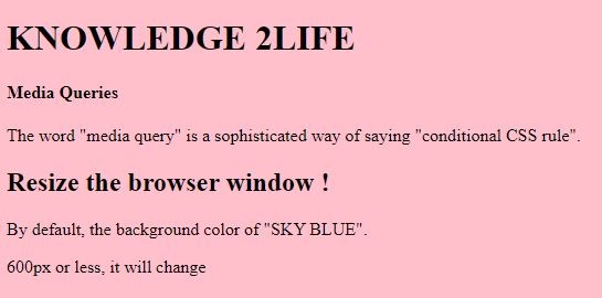 media queries