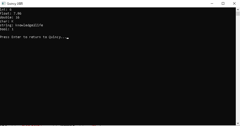 data type